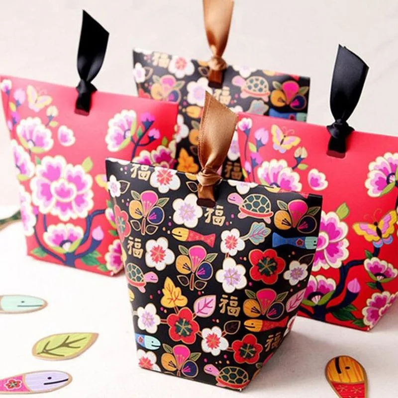 200pcs Chinese New Year Cookie Dessert Box Packaging Boxes Packing for