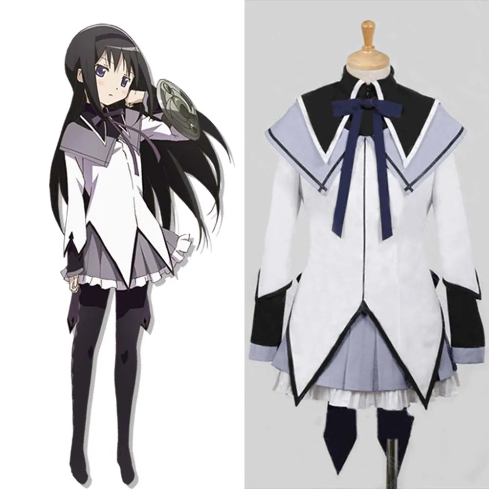 Puella Magi Madoka Magica Akemi Homura Cosplay Costume Custom Any Size Full Set Costume|cosplay costume|akemi homura cosplayhomura cosplay - AliExpress
