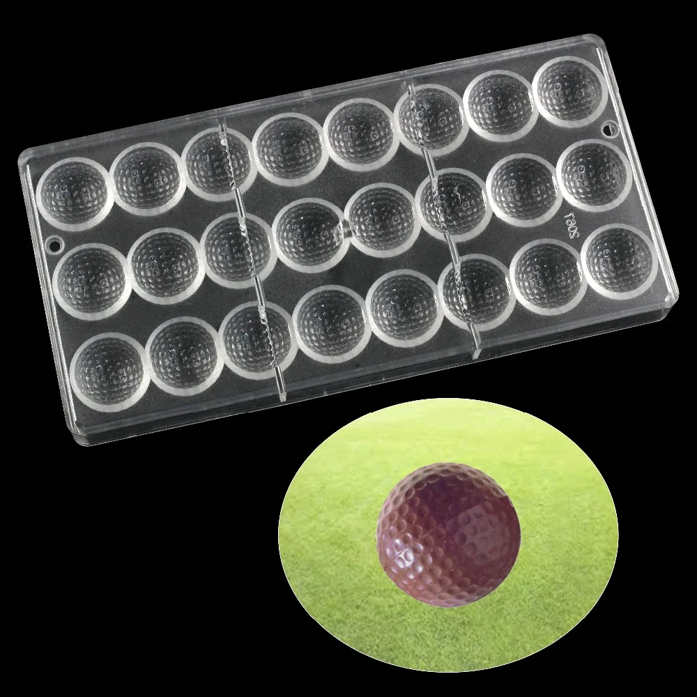 

Fashion golf Chocolate mold Polycarbonate,Confectionery baking tools for cakes Soap Ice baking Molds kitchen accessories
