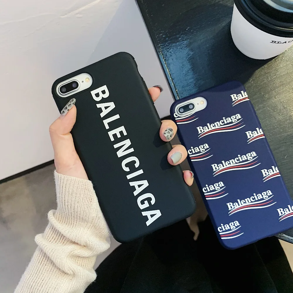 

Luxury popular France Paris Brand soft silicone phone case for iphone X XS Max XR 8 7 6 6S Plus fashion BALENCI Sports cover