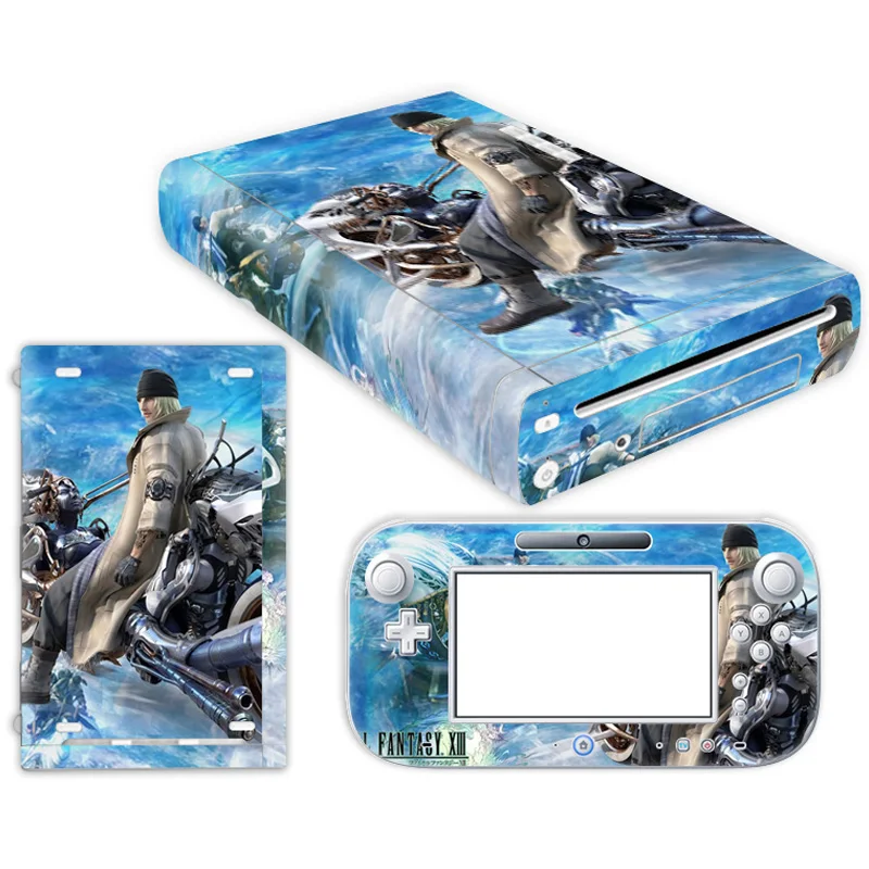 

free drop shipping Decal Skin Cover Sticker for Nintendo FOR Wii U WiiU Console Controller Accessories