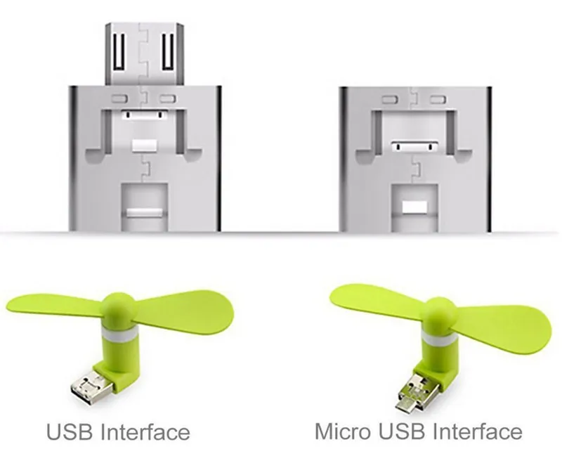 Микро-usb-кабель "2-в-1"/USB вентилятор OTG мини небольшой Портативный вращается кулер вентилятор с питанием от USB вентилятор для ПК для ноутбука Android телефон samsung LG Прямая поставка