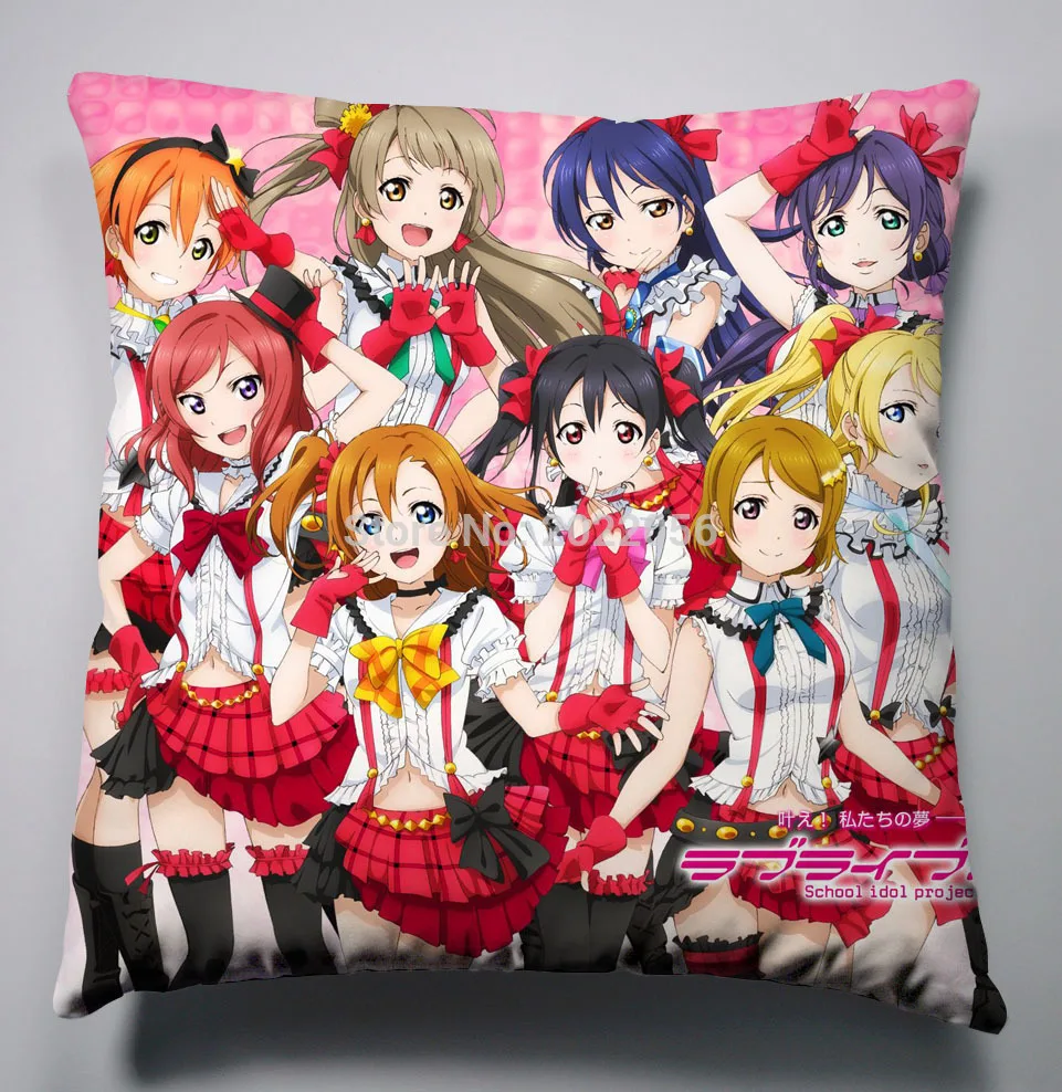 

Anime Manga LOVE LIVE! School idol project Pillow 40x40cm Pillow Case Cover Seat Bedding Cushion Pillowcase 011
