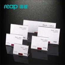 5-pack Reap AIKE акриловая l-образная настольная вывеска держатель карты дисплей стенд ценник услуги этикетка офис клуб бизнес Ресторан