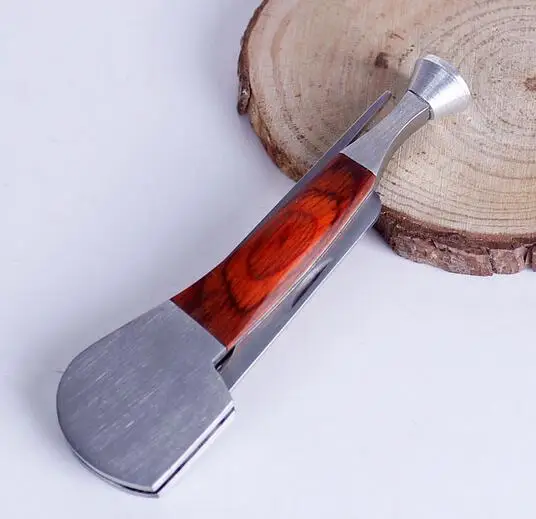 Red Wood Smoking Tool "3 in 1" Multifunction Stainless Steel Smoking