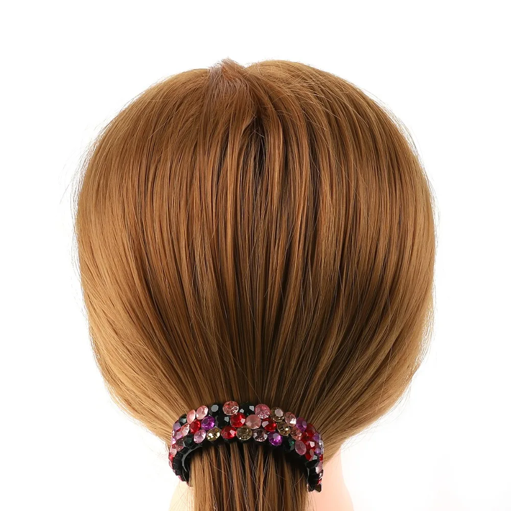 Корейский Professional парикмахерские горный хрусталь цветной металлический женщина заколки для волос дизайн аксессуары для укладки волос инструмент