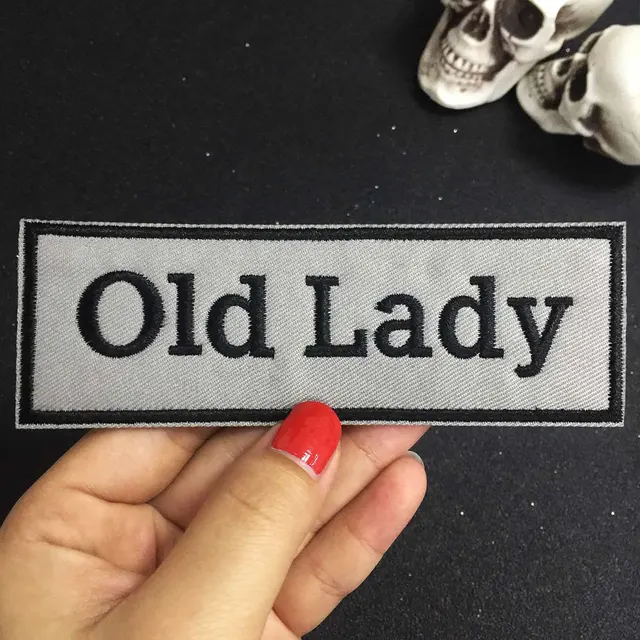 old lady patch iron