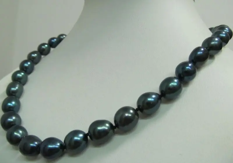 18&quot11-13MM TAHITIAN BLACK BAROQUE PEARL NECKLACE | Украшения и аксессуары