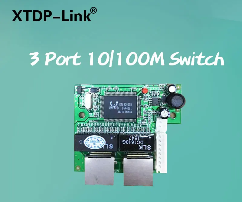 Быстрая Мини-Плата 10/100 Мбит/с 2 портами ethernet, сетевой концентратор lan, плата переключения, двухслойная печатная плата, 2 rj45, 1*8 pin, головная панель, планшеты, usb flash, 3d