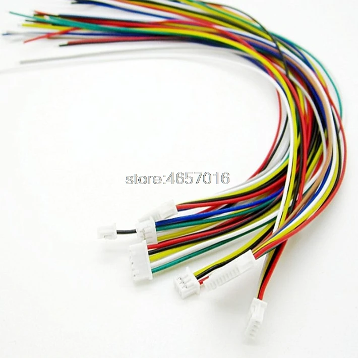 mini micro JST 1.25 2/3/4/5/6/7/8/9/10/11/12 pin female plug connector with wire 1.25MM 10cm 15cm 20cm Single/double head|Connectors| | - AliExpress