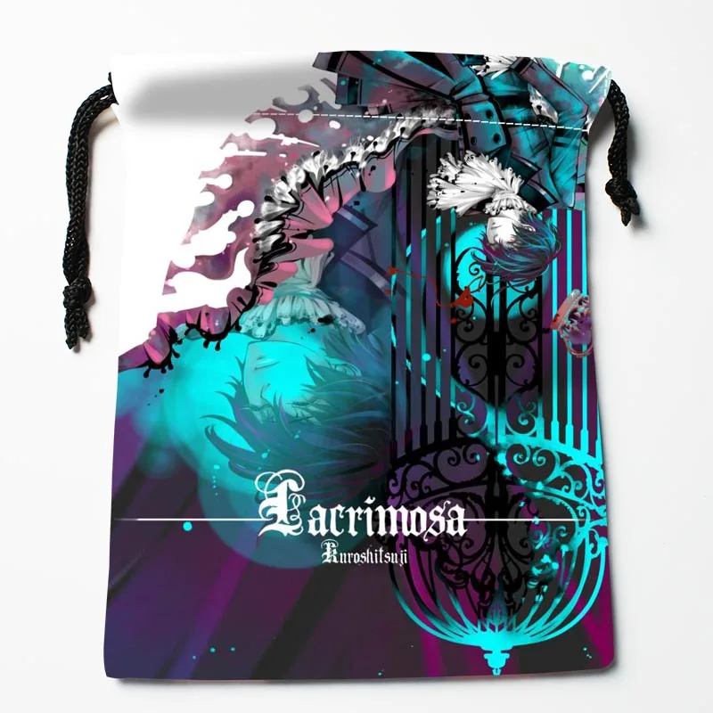 

New Custom Kuroshitsuji Printed Drawstring Compression Type Storage Bags Custom Gift Bags 20x27cm;27x35cm;35x45cm