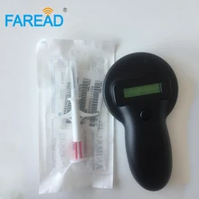 X80pcs ISO11784/5 FDX-B 1,4*8 мм животного инжектор Для микрочипов+ x1pc 134,2 кГц USB животных RFID Считыватель сканер microchip