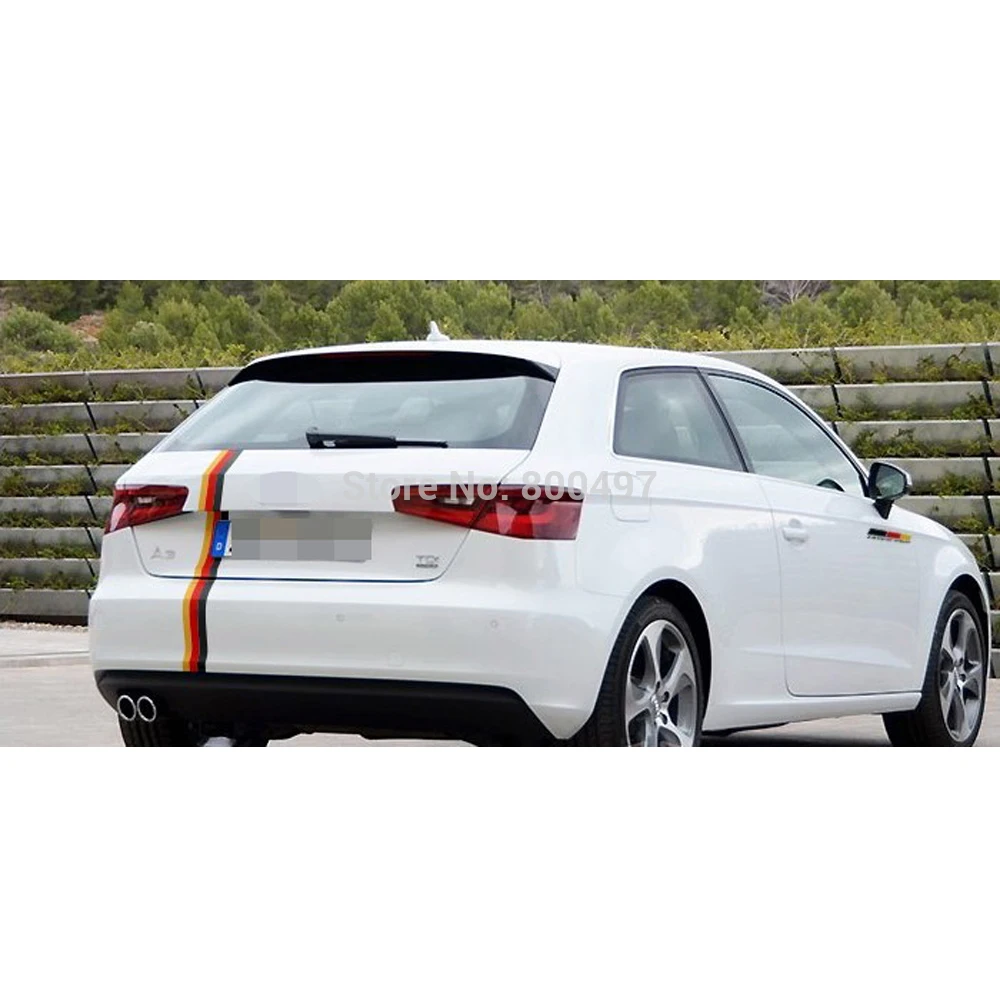 

30 x Germany Flag Red Yellow Black Car Sticker Whole Body Sticker for VW Golf Scissor Audi A1 A3 BMW 118 116 Hyundai Veloster