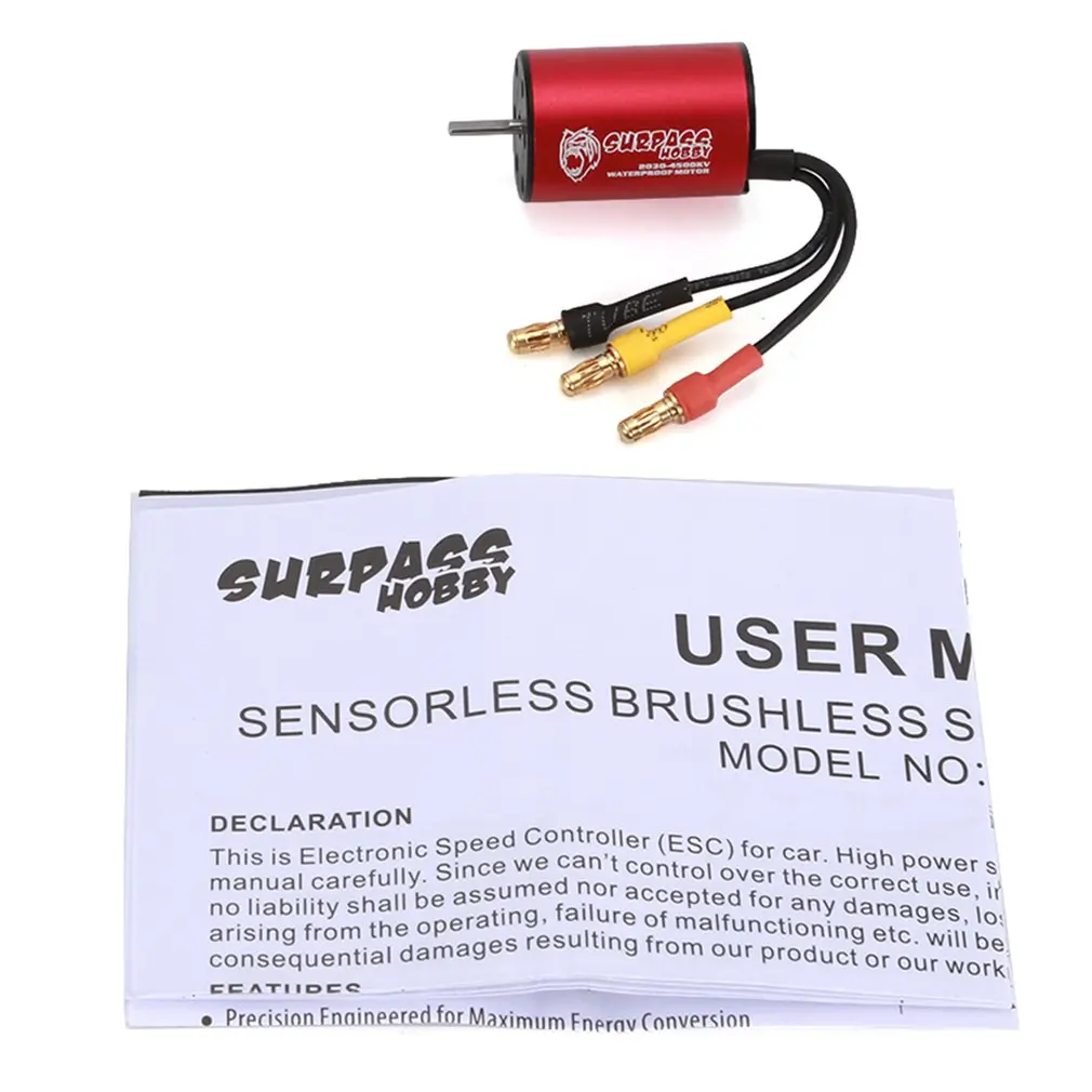 

SURPASSHOBBY KK 2030 4500KV Brushless Motor 2S for 1:20 1:18 RC Drift Racing Car Waterproof Sensorless Truck Part
