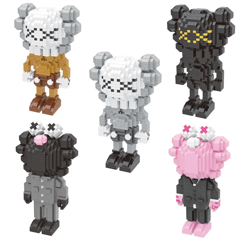 

High Quality Japanese Original Fake Kaws Figure Model Building Blocks Toys For Children