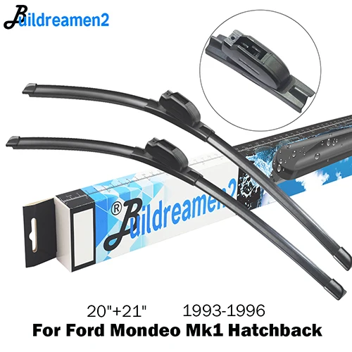 Buildreamen2 автомобиль стеклоочистителя для Ford Mondeo 1993- Авто дворники из натурального каучука стеклоочистителя Бескаркасные - Цвет: For Ford Mondeo Mk1
