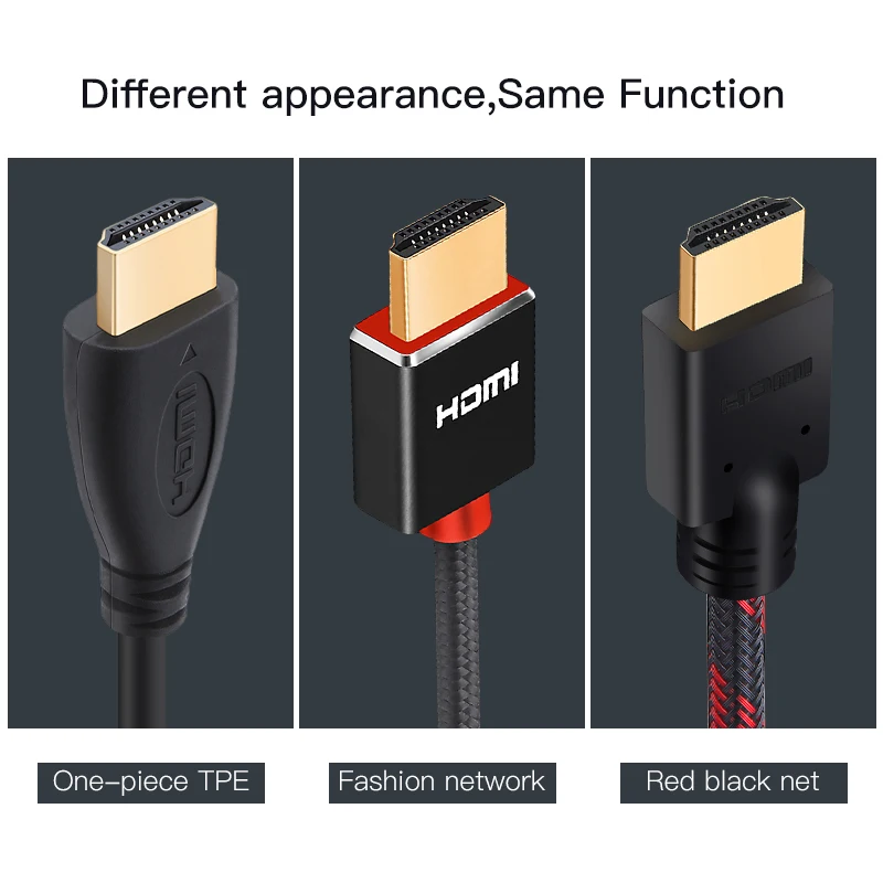 2Wholesale 100pcslot HDMI Cable High speed video cables gold plated Cable 0.3m 1m 1.5m 2m 3m 5m 7.5m 10m 15m for HD TV XBOX PS3
