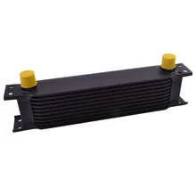 10 ROW AN10 universal aluminum engine transmission racing oil cooler high quality radiator vr racing universal oil cooler kit 15 row 10an aluminium engine transmission oil cooler relocation kit vr5115b 6724br 3pcs
