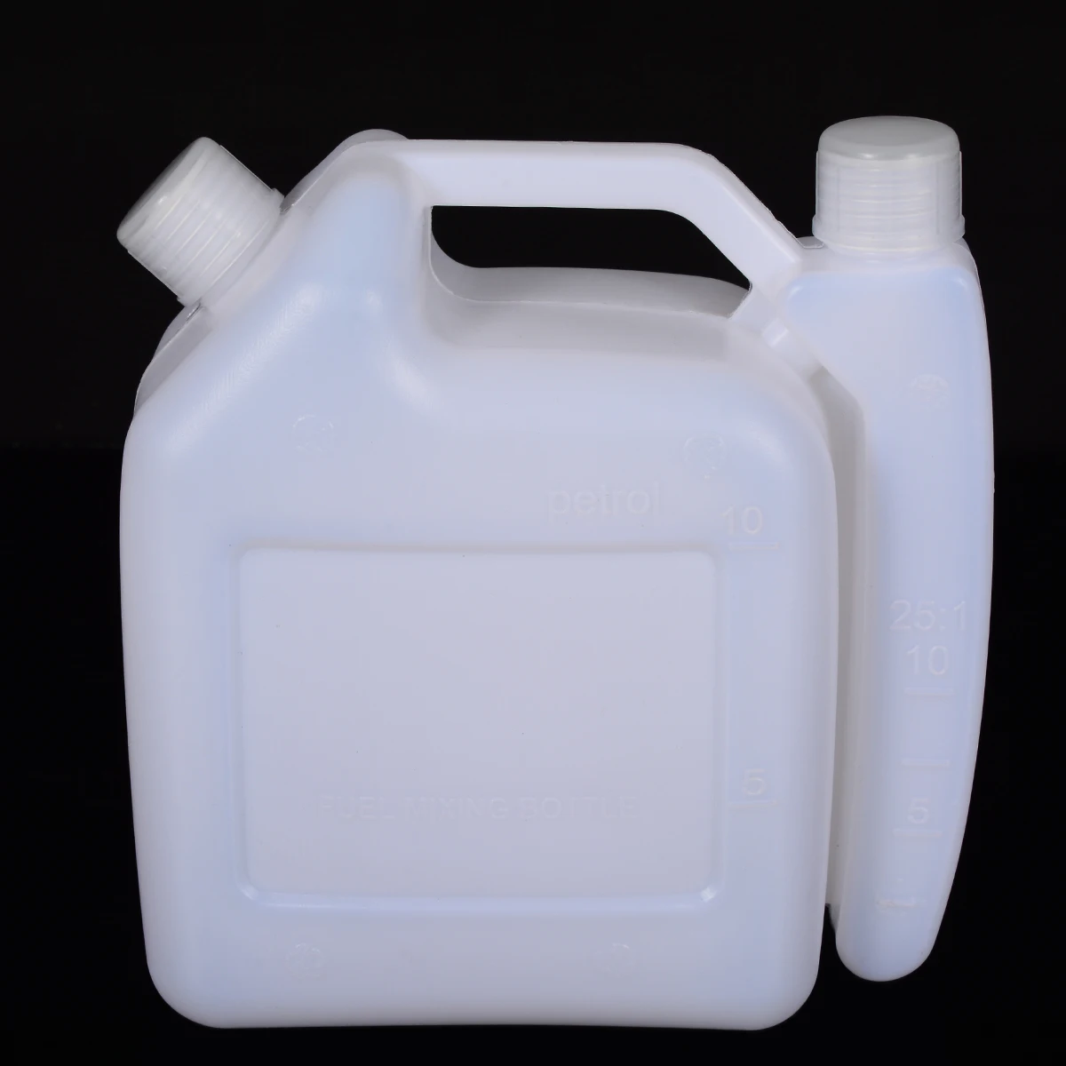 Mayitr 1.5L Litre 2-Stroke Petrol Fuel Oil Mixing White Bottle Tank For Trimmer Chainsaw 1:25 Tools Parts
