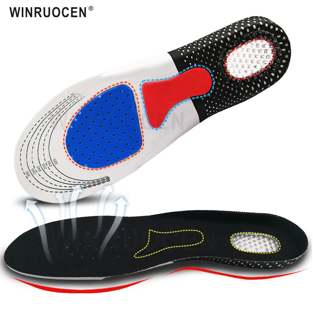 

WINRUOCEN Orthotic Orthopedic Arch Support Flat Feet Sport Basketball Gel Insert Cushion pronation for Men Women Shoes Insoles