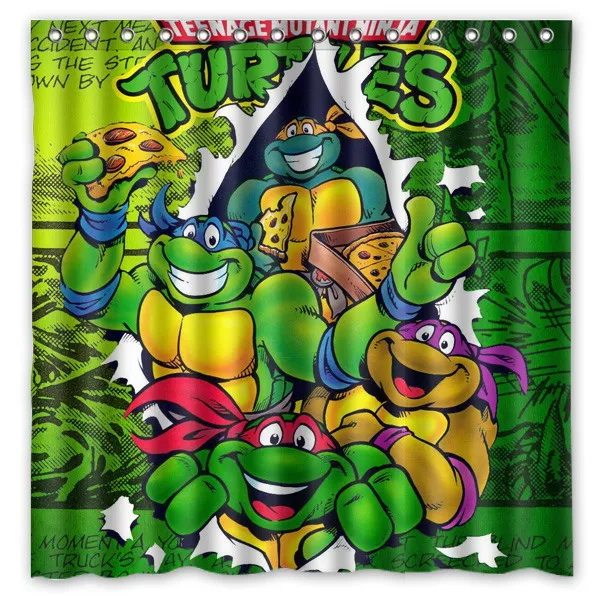 Popular Turtle Curtains-Buy Cheap Turtle Curtains Lots From China Teenage Mutant Ninja Turtles Shower Curtain Bath Curtains Mildew Resistant Polyester Bathroom Curtain With Hooks 180 - Popular Turtle Curtains-Buy Cheap Turtle Curtains Lots From China