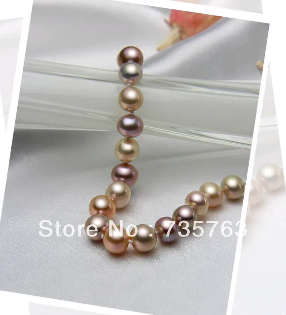 

xiuli 00129 Charming infrequent 9-10mm natural AAA+ bracelet jewelry 7.5-8