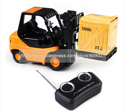 rc toy forklift with accessories