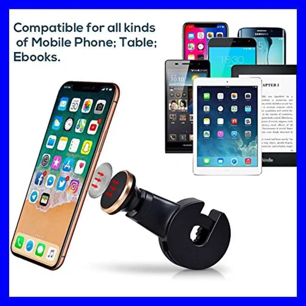 Universal Car Phone Holder Back Seat Bracket Magnetic 360 Degree Stand For iPhone XS MAX X 8 Huawei XiaoMi Samsung iPad Tablet