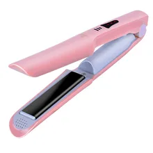 2в1 3D выпрямитель для волос бигуди для укладки температура анион управление плоский Утюг Цифровой 50 секунд быстро нагревается щипцы для завивки
