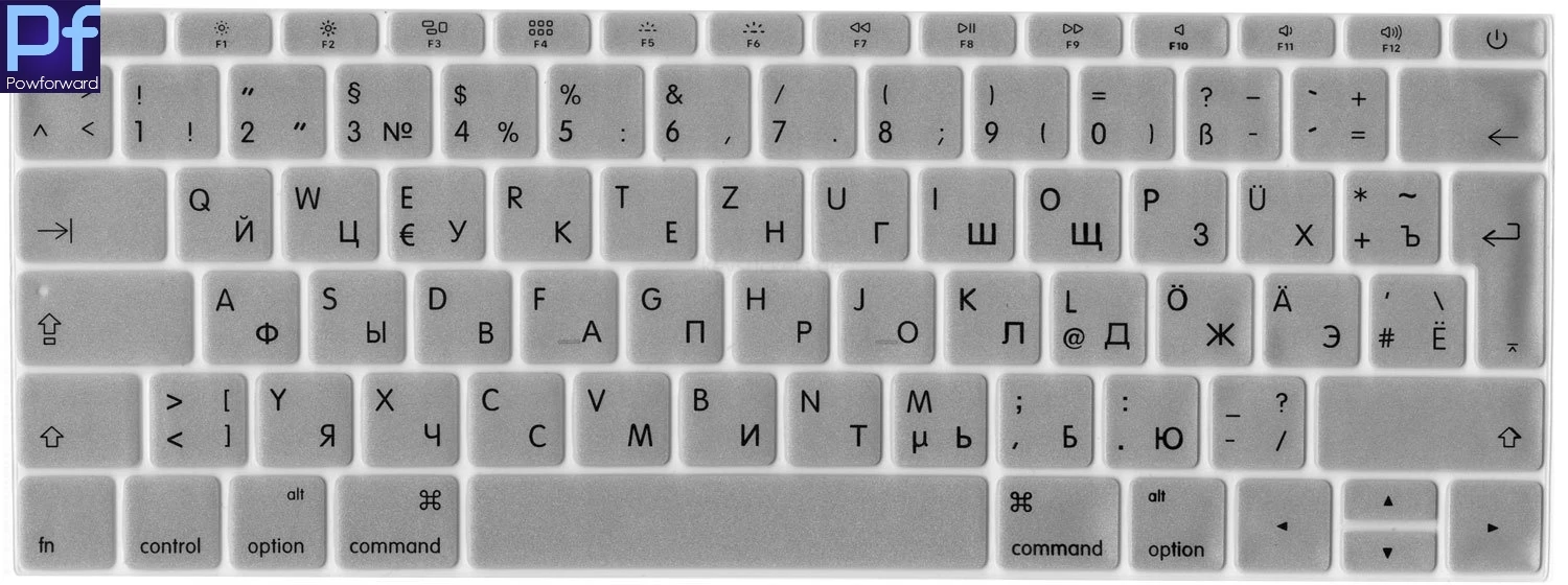 Русская Защитная пленка для ноутбука MacBook Pro 13 дюймов Retina A1708 (2016 выпущен без