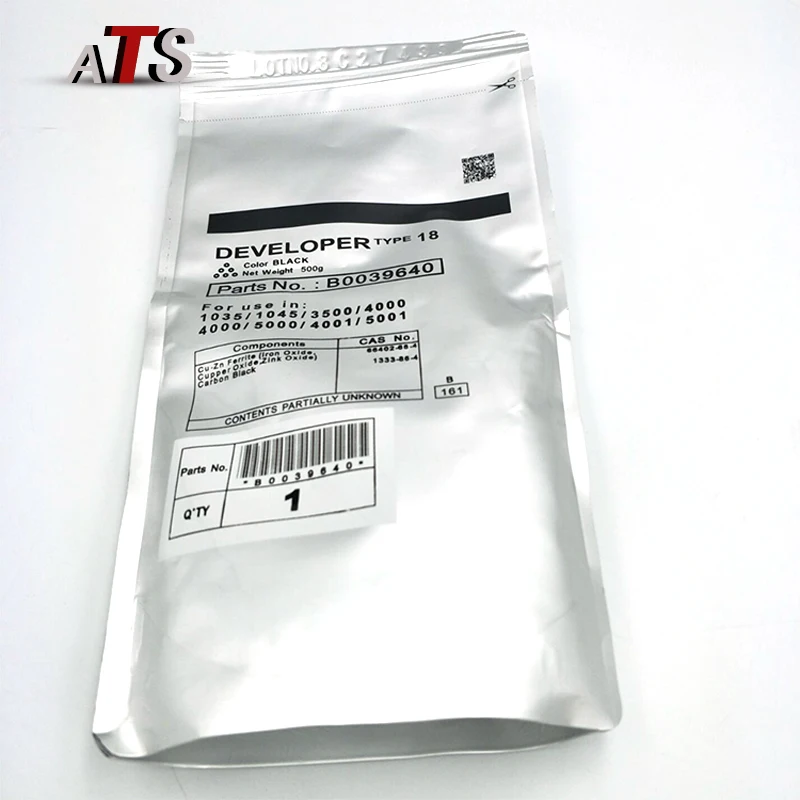 Черный порошок разработчика B0039640 для Ricoh тип 18 Aficio AF 1035 1035P 1045 1045P совместимый AF1035