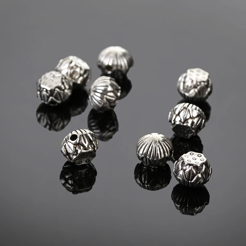 

50pcs Spacer Charms Tibetan Silver 6X8mm Metal Spacer Beads For Jewelry Making