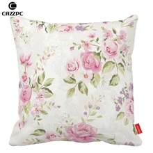 Vintage Pink Rose Elegance Flower Print Car Decorative Throw Pillowcase Pillow cases Cushion Covers Sofa Chair