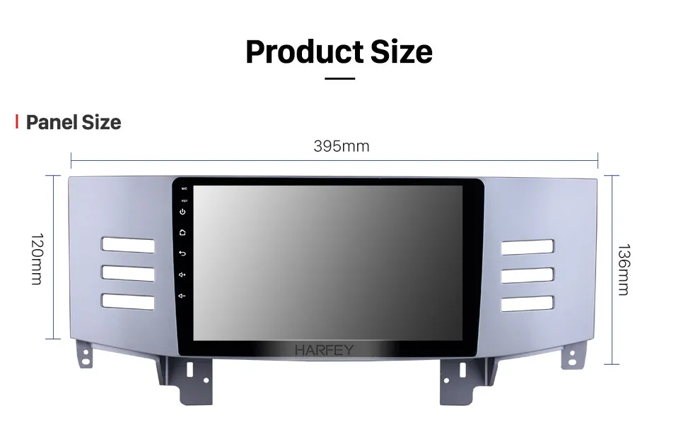 Discount Harfey Touchscreen 9" Android 8.1 Car Radio For 2005 2006 2007 2008 2009 Toyota Old REIZ Head Unit Support DVR Rear View camera 15
