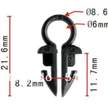 100 шт. Авто Пластиковые застежки автомобилей клипы автомобильных клипы маршрутизации