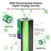 NiZn AA Rechargeable Batteries NI-ZN 2600mWh 1.6V Battery for toys MP3 Solar Lights Digital Camera MP4 RC car with 1 USB Charger ► Photo 2/6