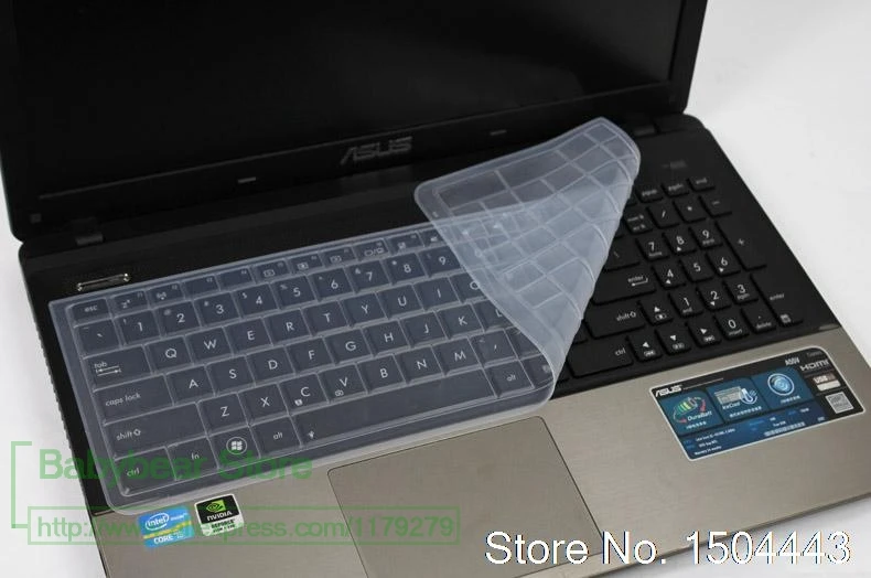 Силиконовый защитный чехол для ноутбука 15 ''покрытие для клавиатуры для ноутбука Asus Rog Gl552 Gl552J Gl552Jx Gl552Vx Gl552Vw Gl552Vl Vm510L F A540U Fx50Vx - Цвет: transparent
