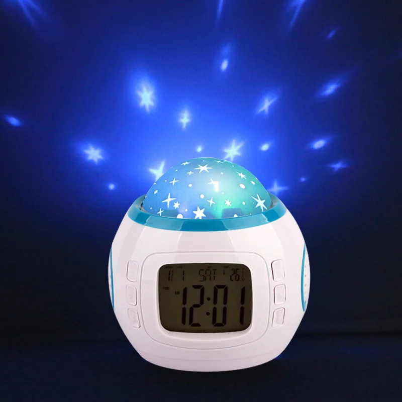 Alarm clock with thermometer and voice Alarm clock with thermometer and voice