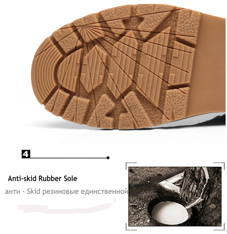Winter Shoes Mens Desert Boots' Work&Safety Winter Casual Snow Boots Men Round Toe Ankle Winter Boots Men Black Military Boot Tactical (19)