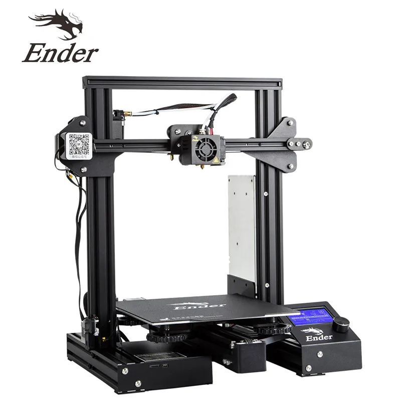 CREALITY DIY 3d принтер Ender-3/3Pro/3X с 3 насадками/2PLA/силиконовый v-слот Pru sa I3 комплект 220x220x250 мм