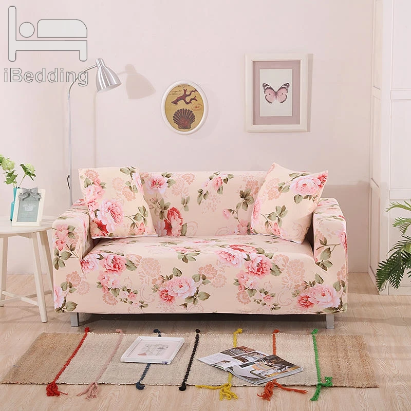 

Blooming Bunch of Flowers Sofa Protector Cover for Living Room Sofa Slipcovers Sectional L Shape Sofacover 1/2/3/4 Seater