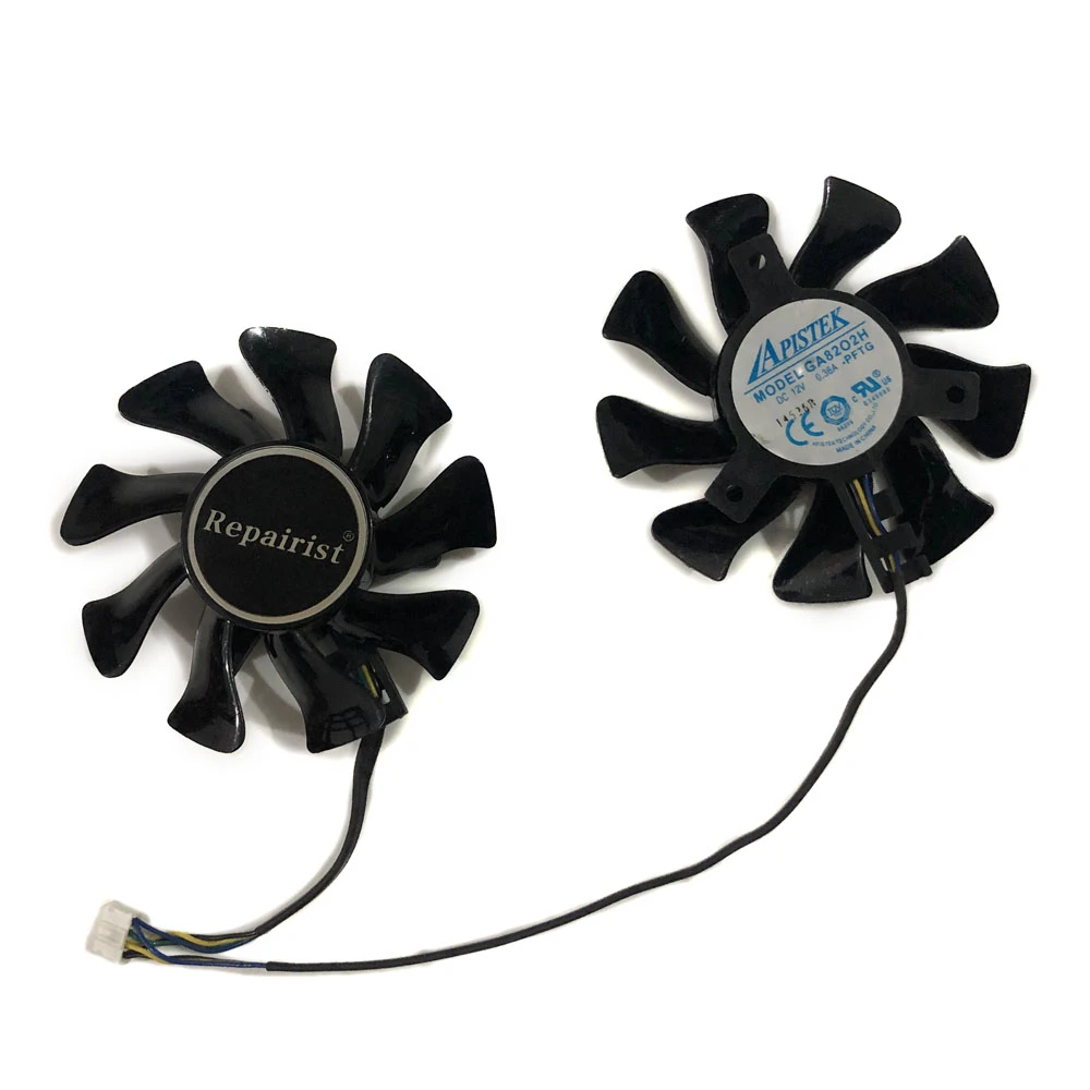 2pcs Set Gao2h Vga Gpu Cooler For Kuroutoshikou Gf Gtx970 E4gb Gf Gtx1070 E8gb Gf Gtx760 E2ghd Gf Gtx960 Graphics Card Cooling Fans Cooling Aliexpress