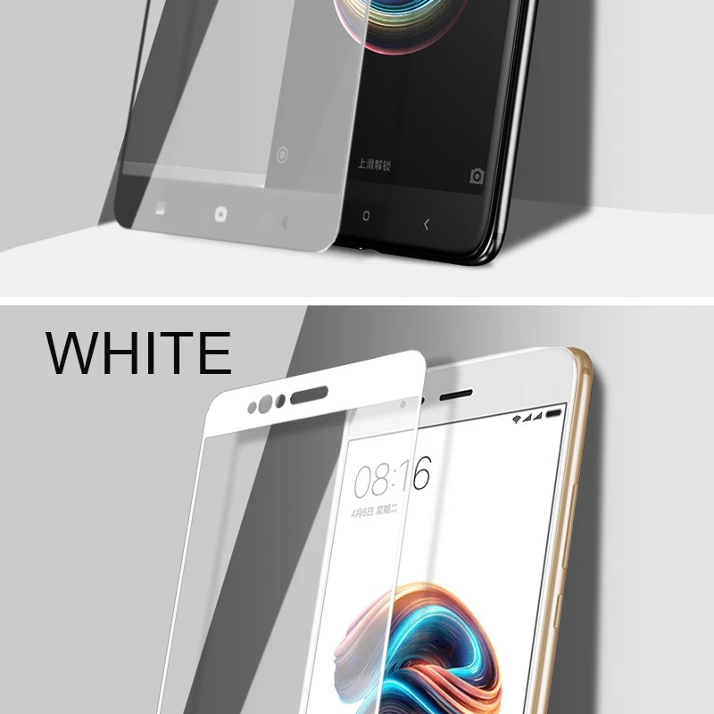 TOMKAS Full Cover Glass For Xiaomi Mi 5X Screen Protector Screen 2.5D 9H Scratch Proof For Xiaomi Mi 5X Mi A1 Tempered Glass
