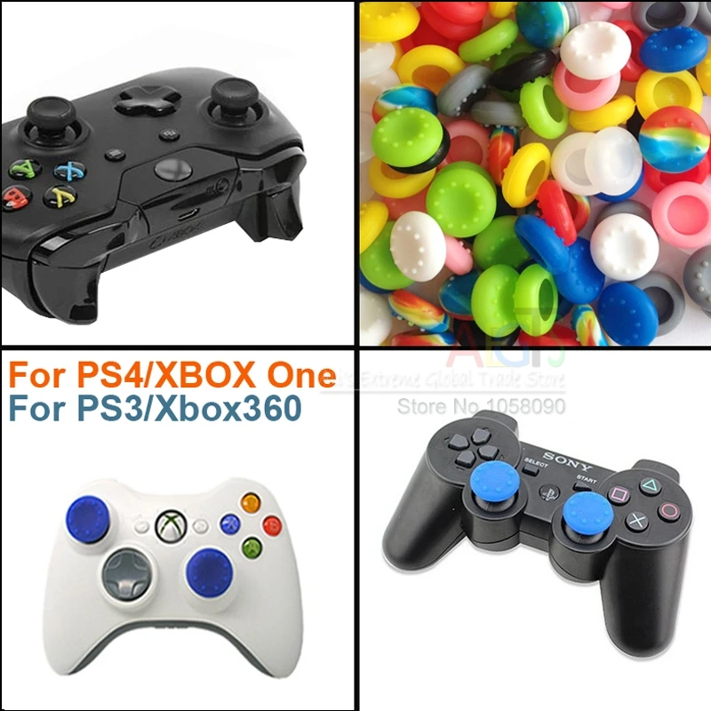 

20pcs Rubber Silicone Cap Thumbstick Thumb Stick Analog X Cover Case Skin Joystick Grip Grips For PS4 PS3 PS2 XBOX 360 ONE