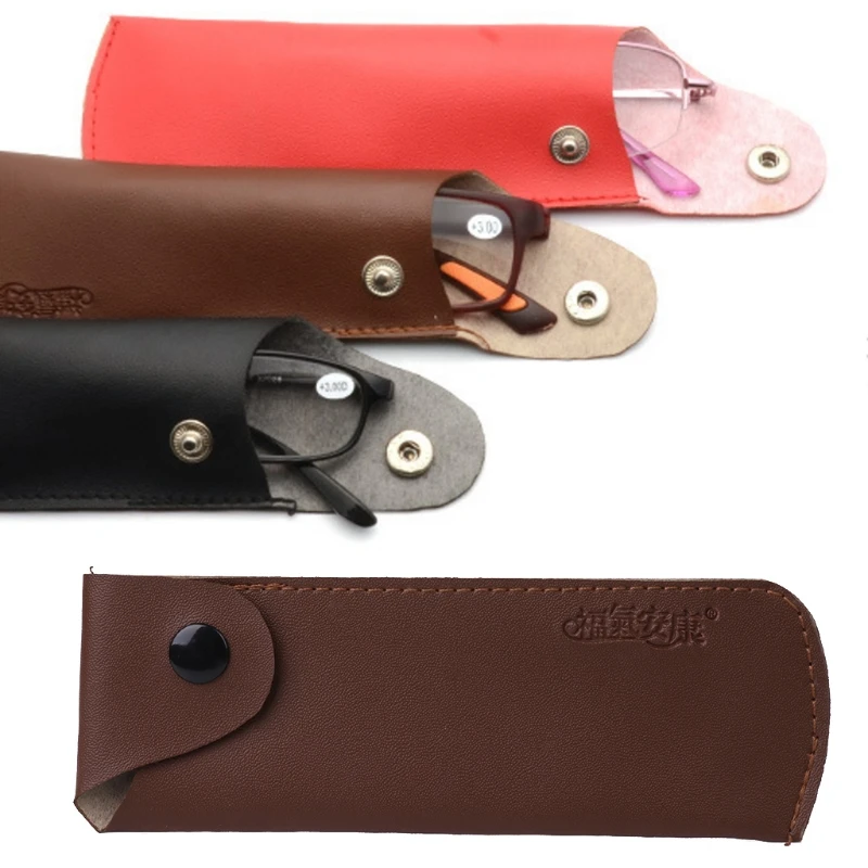 

Presbyopic Glasses Bags Faux Leather Sunglasses Protection Portable Containers