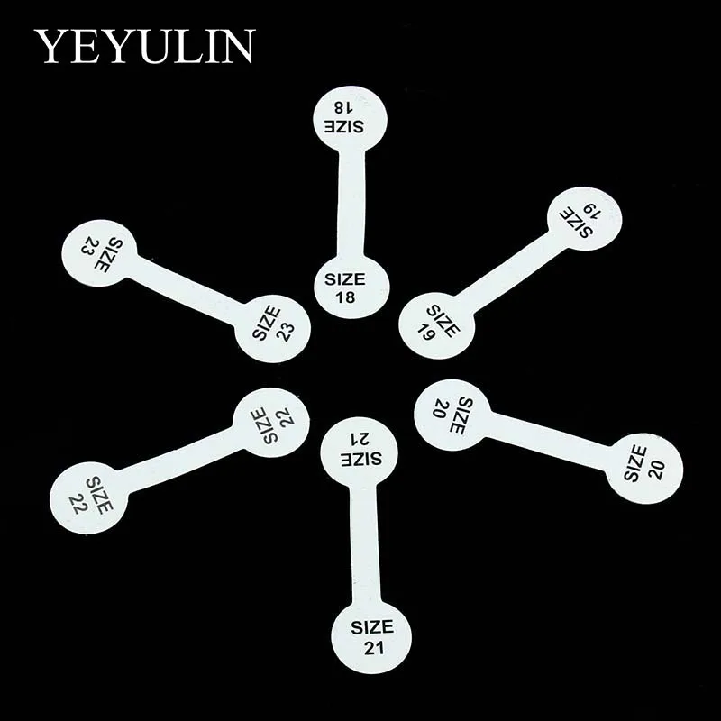 Размер 18-23 наклейка размер кольца этикетка бумажная бирка ювелирные изделия дисплей этикетки для карточек кольцо наклейка бирка