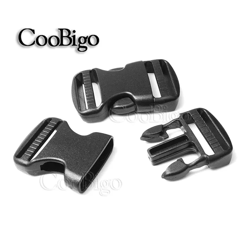 2pcs Plastic Side Release Buckles For Webbing 40mm Bags Straps Clips /"B/"