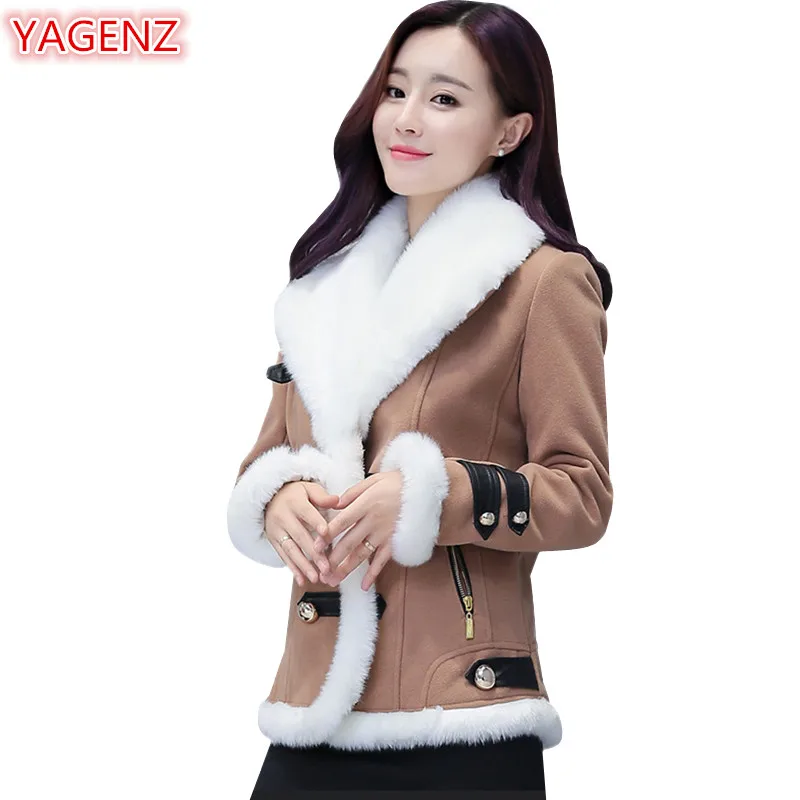 YAGENZ Women Woolen Jacket Short Coat Spring Autumn Jacket