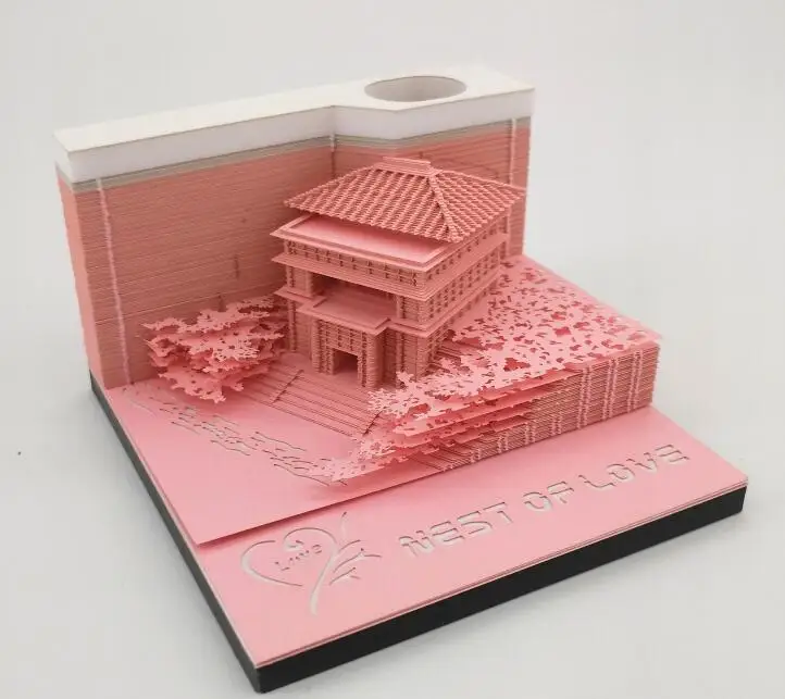 3d Diy Memo Papel Modelo Papel Arquitectura Modelo Hogar Oficina