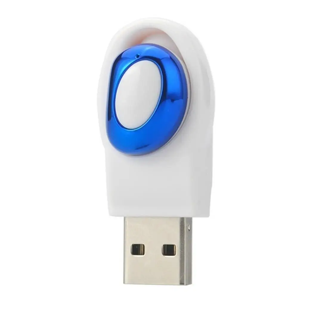 Невидимые Bluetooth наушники-вкладыши мини беспроводные стерео 32 с зарядной подставкой повседневные, офисные, домашние, спортзал и т. д - Цвет: blue white